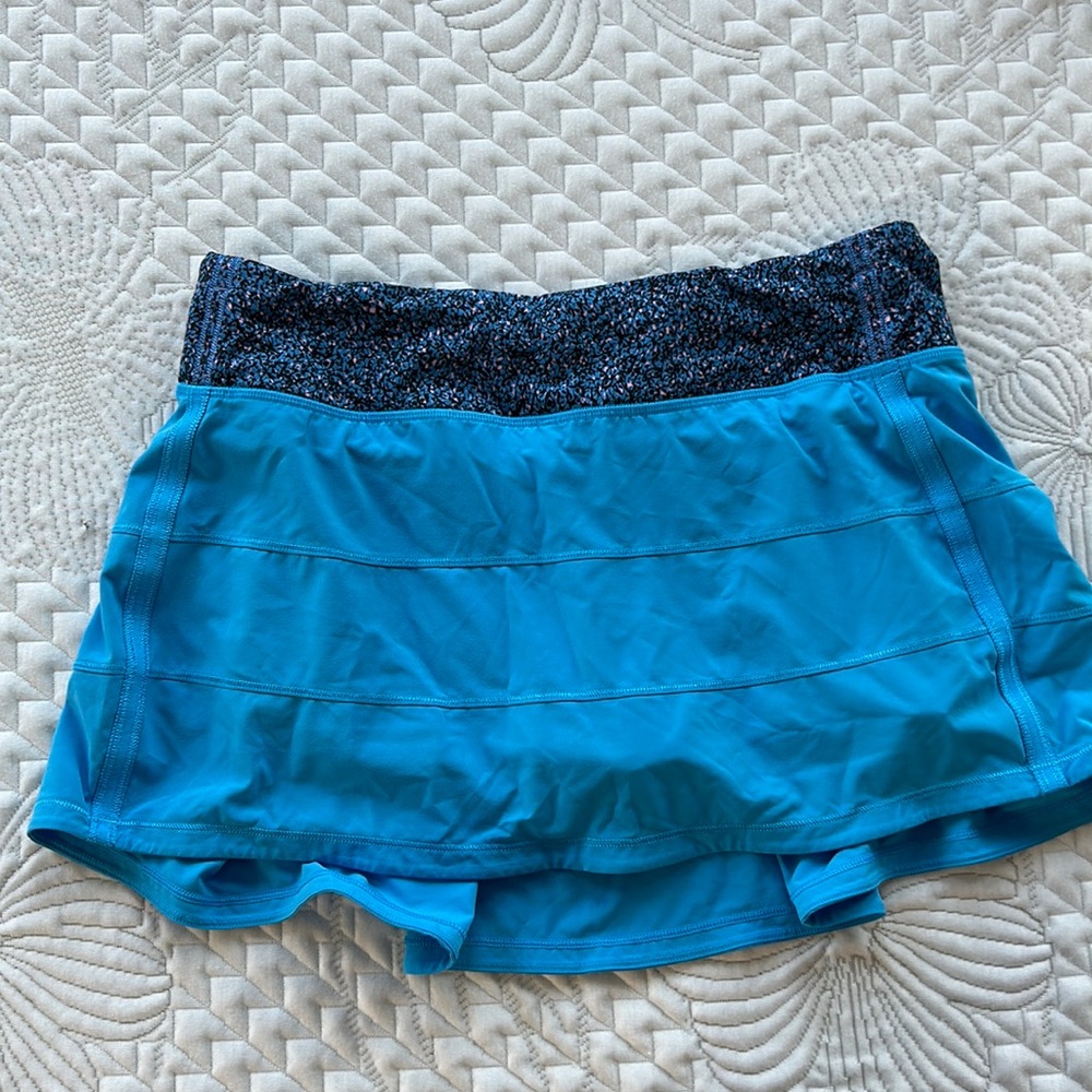 Lulu lemon Size 8 Blue Tennis Skirt